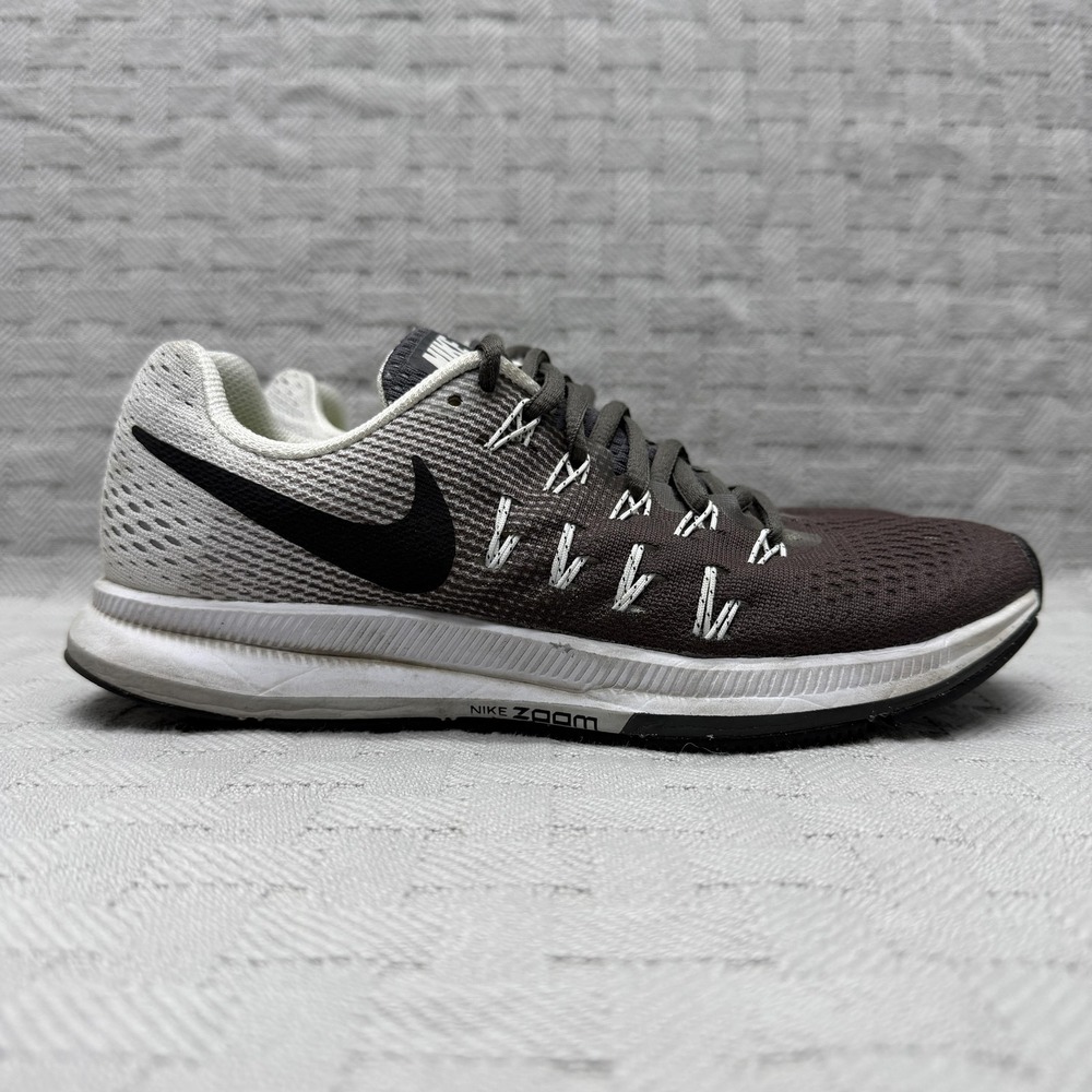 Nike Zoom Pegasus 33 Shoes Womens Size 7 Gray Running Sneakers 831356-002